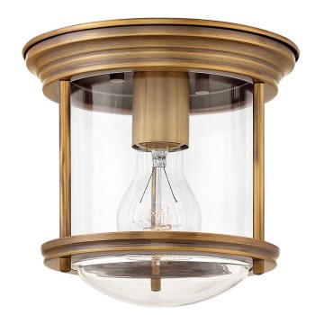 Quintiesse - Външно таванно осветително тяло HADRIAN 1xE27/60W/230V пр. 19,6 см IP44 бронзово