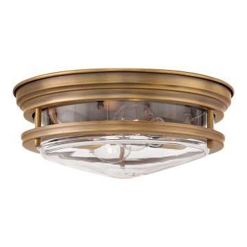 Quintiesse - Външно таванно осветително тяло HADRIAN 2xE27/40W/230V Ø 30,5 см IP44 бронзово