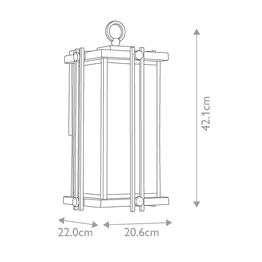 Quoizel - Екстериорен аплик GOLDENROD 1xE27/100W/230V IP44 черен/златист