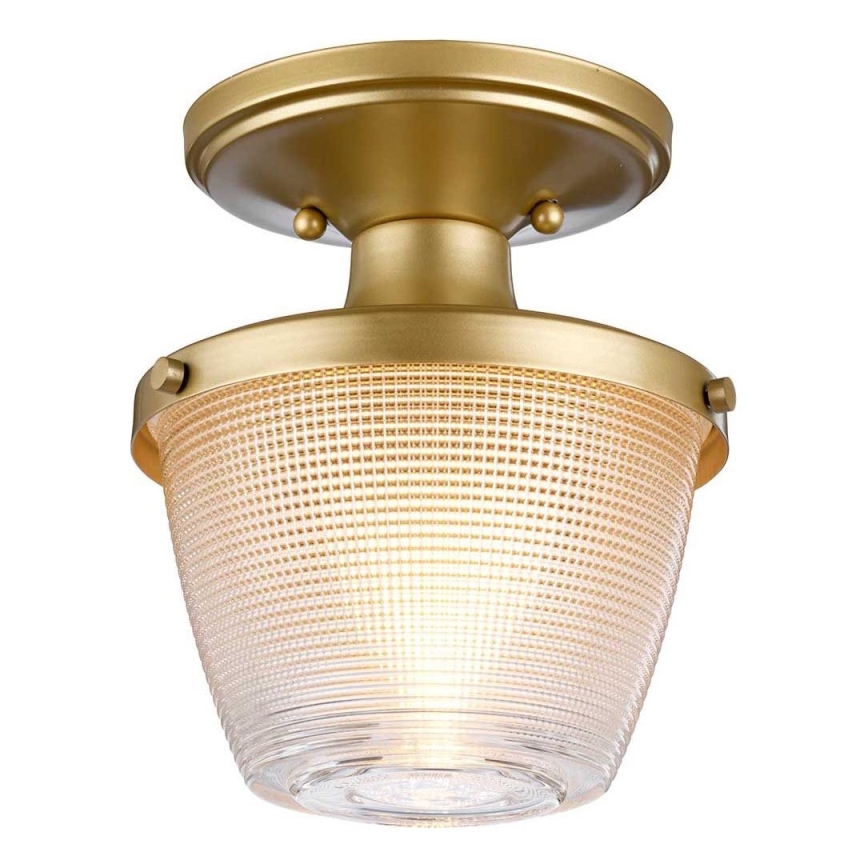 Quoizel - Плафон за баня DUBLIN 1xE27/40W/230V IP44 златист