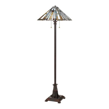 Quoizel - Подова лампа Tiffany MAYBECK 2xE27/60W/230V