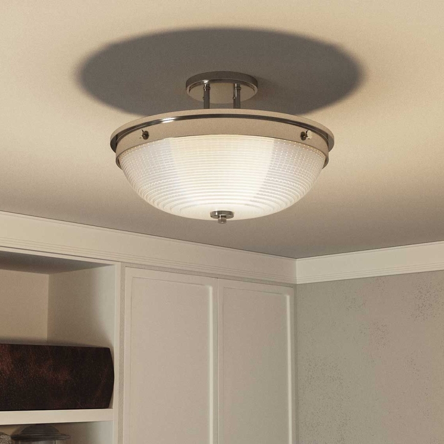 Quoizel - Полилей за повърхностен монтаж MANTLE 2xE27/60W/230V лъскав хром