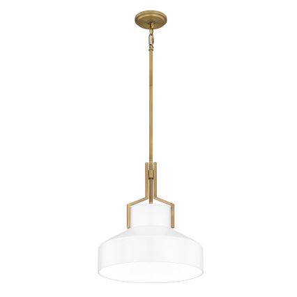 Quoizel - Полилей на тръба BRECKEN 2xE27/60W/230V златист/бял