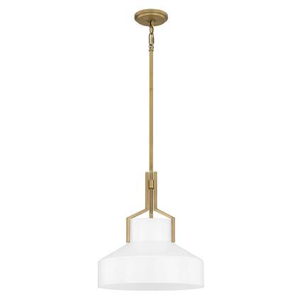 Quoizel - Полилей на тръба BRECKEN 2xE27/60W/230V златист/бял