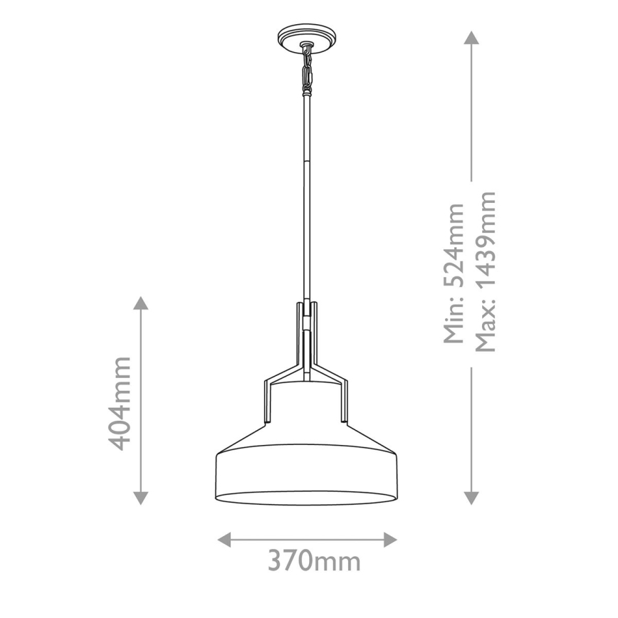 Quoizel - Полилей на тръба BRECKEN 2xE27/60W/230V черен/бял