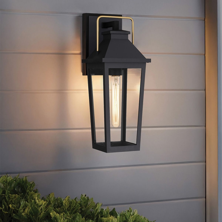 Quoizel - Екстериорен аплик BUCKLEY 1xE27/40W/230V IP44 черен