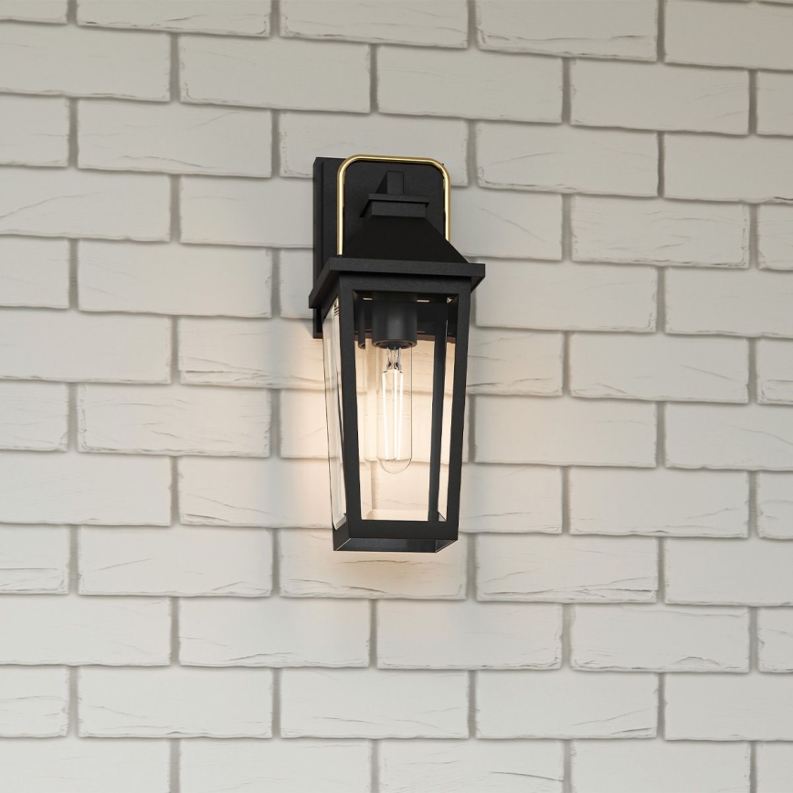 Quoizel - Екстериорен аплик BUCKLEY 1xE27/40W/230V IP44 черен