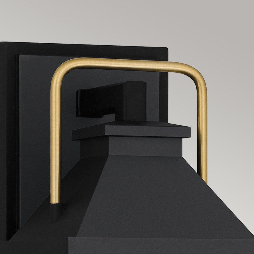 Quoizel - Външно стенно осветително тяло BUCKLEY S 1xE27/40W/230V IP44 черно