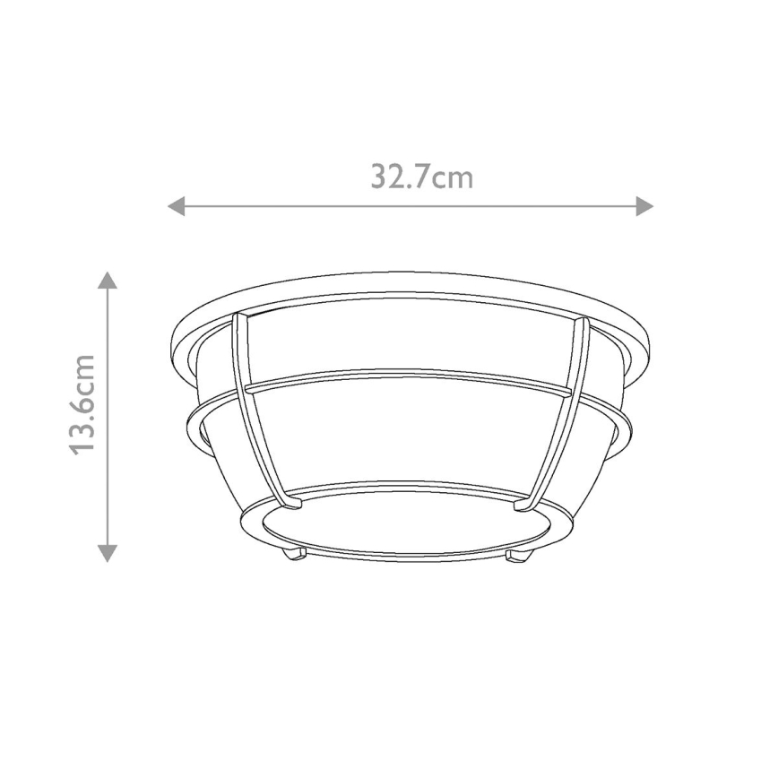 Quoizel - Плафон за баня CHANCE 2xE27/60W/230V IP44
