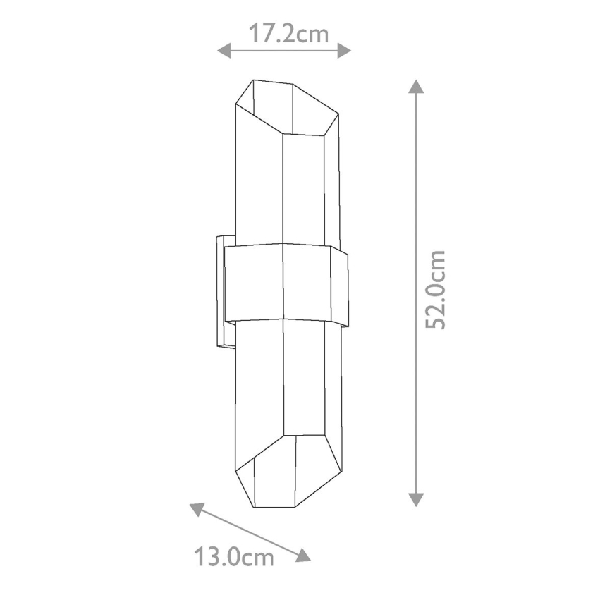Quoizel - LED Екстериорна лампа CHASM 2xLED/9,5W/230V IP44