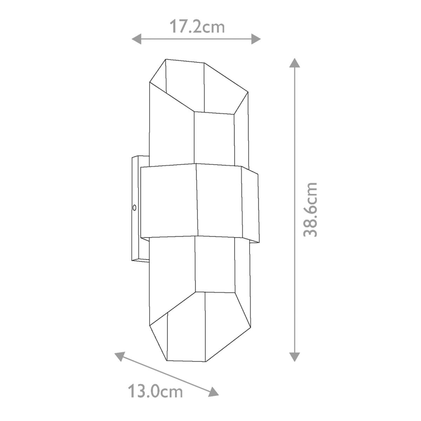 Quoizel - LED Екстериорен аплик CHASM 2xLED/5,5W/230V IP44