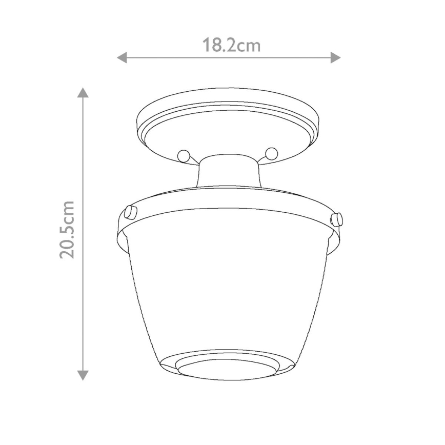 Quoizel - Плафон за баня DUBLIN 1xE27/40W/230V IP44 златист