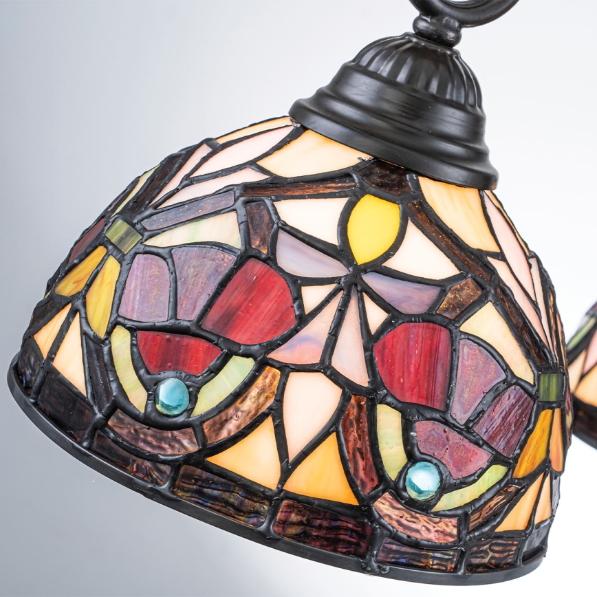 Quoizel - Полилей на верига Tiffany LARISSA 3xE27/60W/230V Ø 63,6 cm