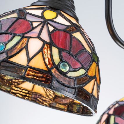 Quoizel - Полилей на верига Tiffany LARISSA 3xE27/60W/230V Ø 63,6 cm