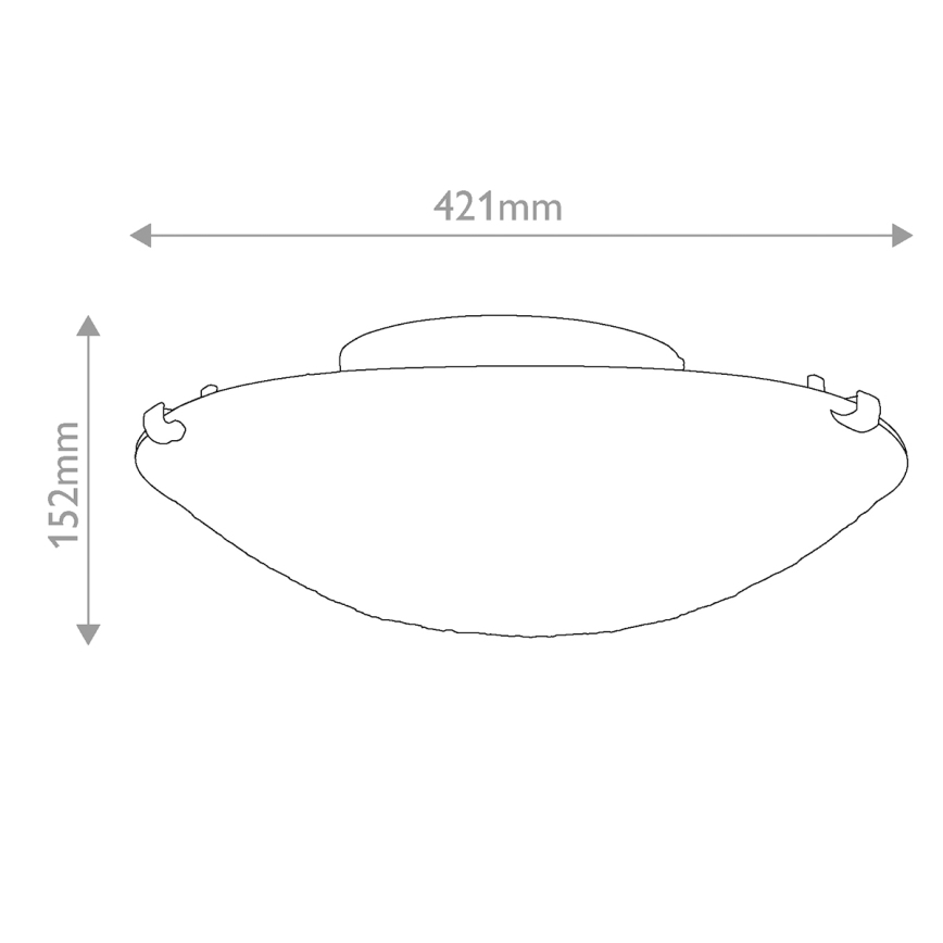 Quoizel - Таванно осветително тяло Tiffany LARISSA 2xE27/40W/230V, диам. 41,2 см