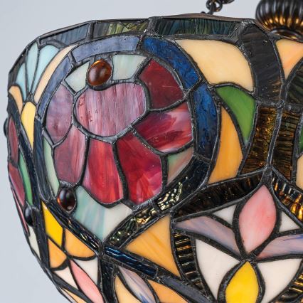 Quoizel - Плафон в стил Tiffany LARISSA 2xE27/60W/230V, диаметър 35 см