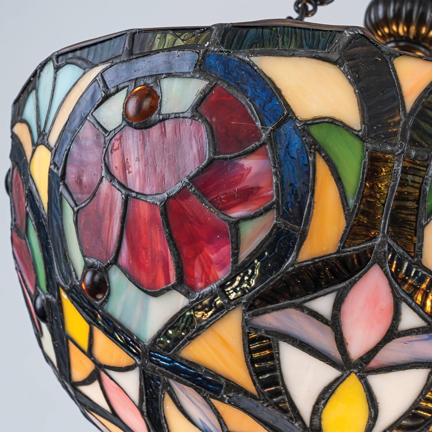 Quoizel - Плафон в стил Tiffany LARISSA 2xE27/60W/230V, диаметър 35 см