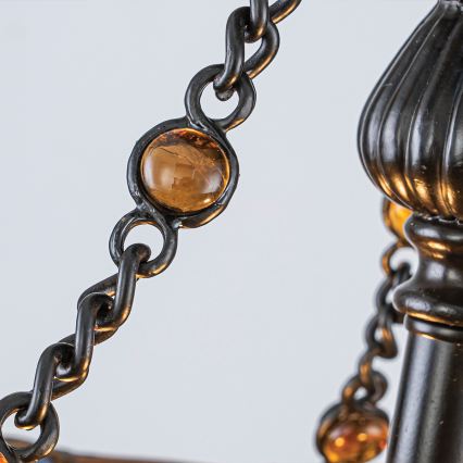 Quoizel - Плафон в стил Tiffany LARISSA 2xE27/60W/230V, диаметър 35 см