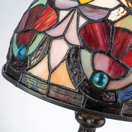 Quoizel - Настолна лампа Tiffany LARISSA 1xE14/40W/230V Ø 20 см