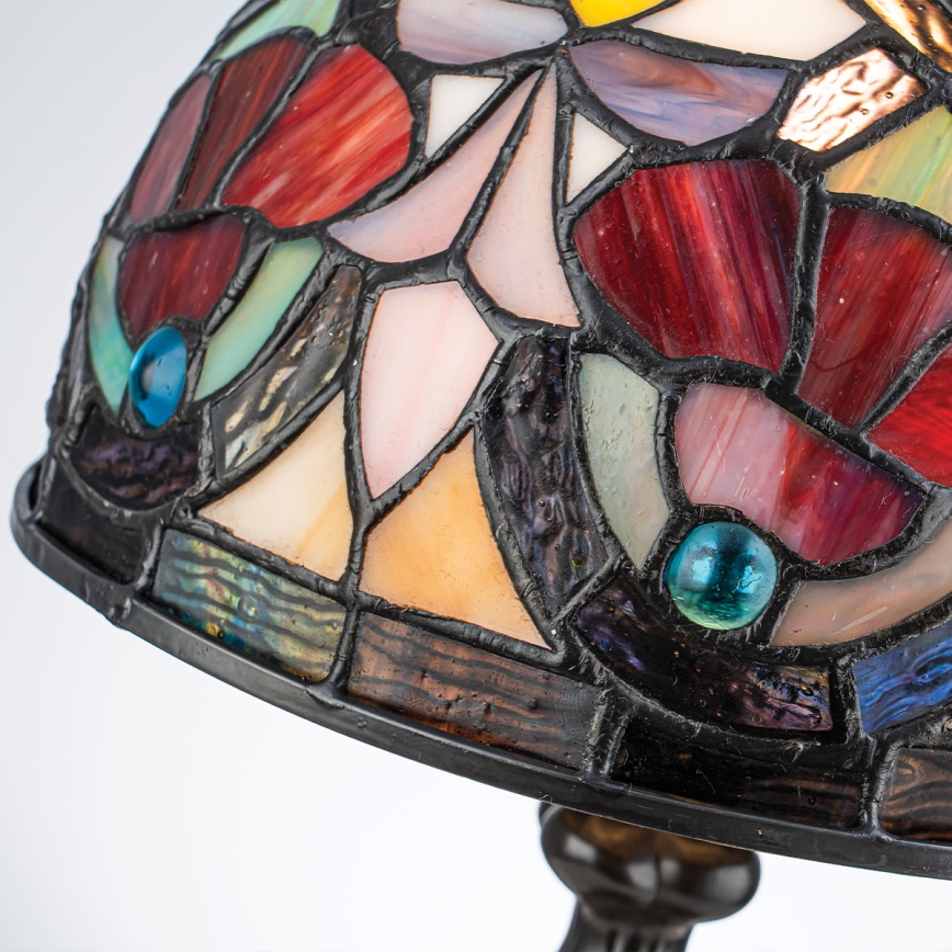 Quoizel - Настолна лампа Tiffany LARISSA 1xE14/40W/230V Ø 20 см