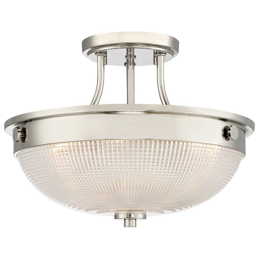 Quoizel - Полилей за повърхностен монтаж MANTLE 2xE27/60W/230V лъскав хром