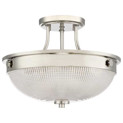 Quoizel - Полилей за повърхностен монтаж MANTLE 2xE27/60W/230V лъскав хром