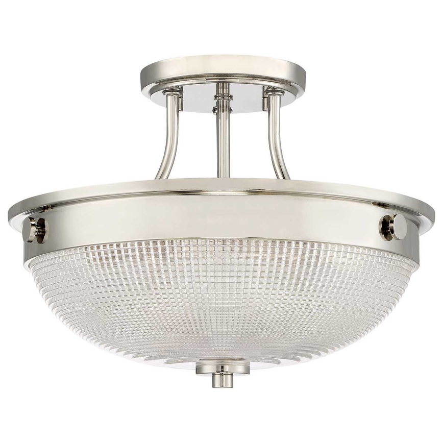 Quoizel - Полилей за повърхностен монтаж MANTLE 2xE27/60W/230V лъскав хром