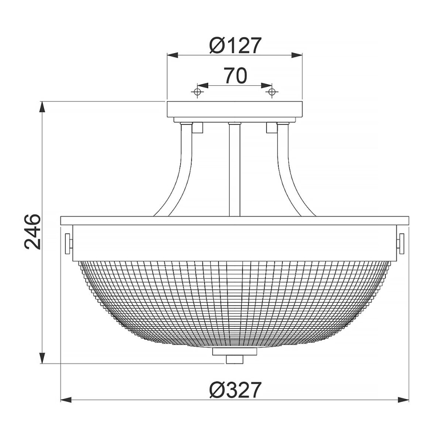 Quoizel - Полилей за повърхностен монтаж MANTLE 2xE27/60W/230V лъскав хром