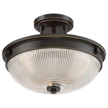 Quoizel - Полилей за повърхностен монтаж MANTLE 2xE27/60W/230V бронзов