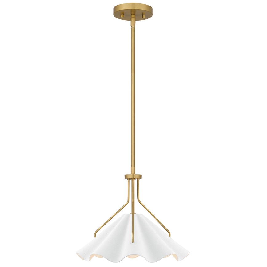 Quoizel - Висящ полилей MEJIA 1xE27/60W/230V Ø 35,6 cm месинг