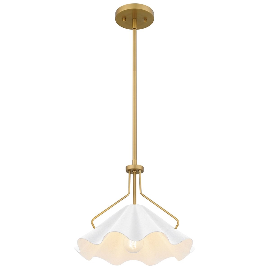 Quoizel - Висящ полилей MEJIA 1xE27/60W/230V Ø 35,6 cm месинг