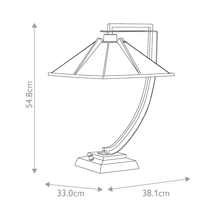 Quoizel - Настолна лампа POMEROY 1xE27/60W/230V