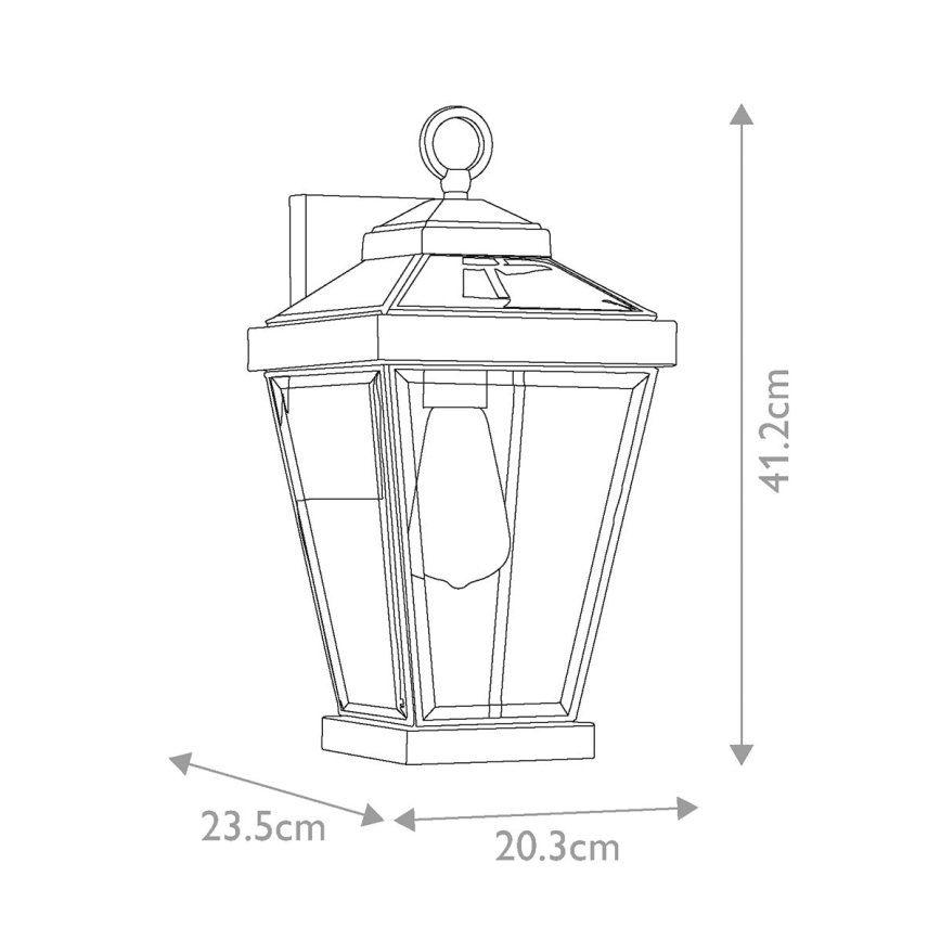 Quoizel - Екстериорен аплик RAVINE 1xE27/60W/230V IP44 кафяв