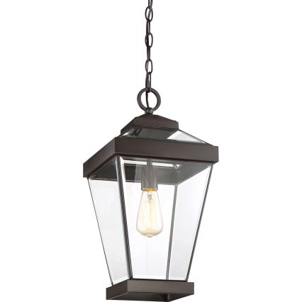 Quoizel - Екстериорен пендел RAVINE 1xE27/60W/230V IP23 кафяв