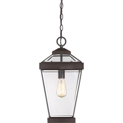 Quoizel - Екстериорен пендел RAVINE 1xE27/60W/230V IP23 кафяв
