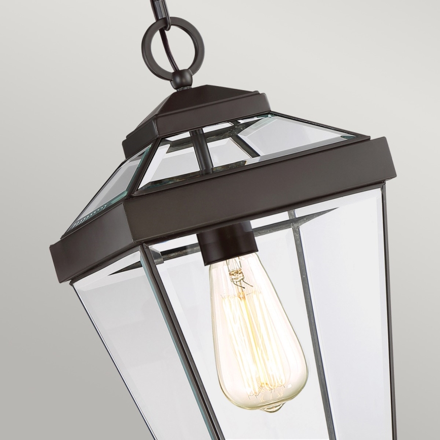 Quoizel - Екстериорен пендел RAVINE 1xE27/60W/230V IP23 кафяв