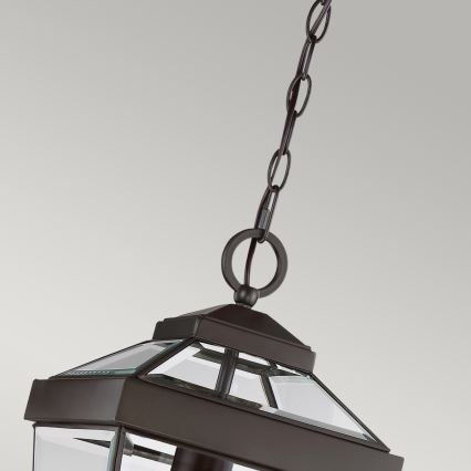 Quoizel - Екстериорен пендел RAVINE 1xE27/60W/230V IP23 кафяв