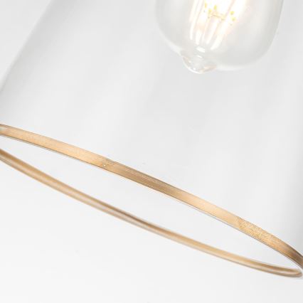 Quoizel - Висящ полилей STARING 1xE27/40W/230V Ø 18,4 cm златист/патина/прозрачен