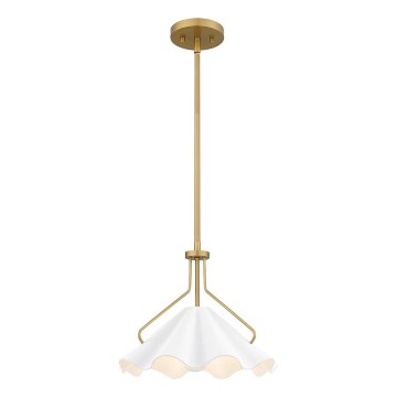 Quoizel - Висящ полилей MEJIA 1xE27/60W/230V Ø 35,6 cm месинг