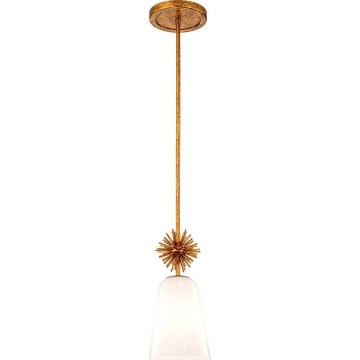 Quoizel - Висящ полилей STARING 1xE27/40W/230V Ø 18,4 cm златист/патина/бял