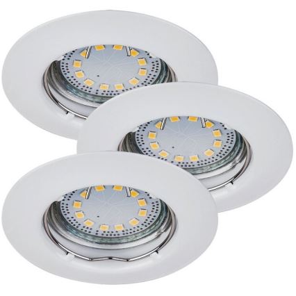 Rabalux - К-кт 3xLED Лампа за вграждане 3xGU10/3W/230V IP40