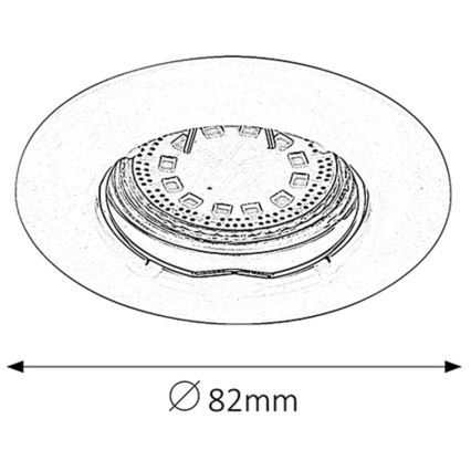 Rabalux - К-кт 3xLED Лампа за вграждане в баня 3xGU10/3W/230V IP44