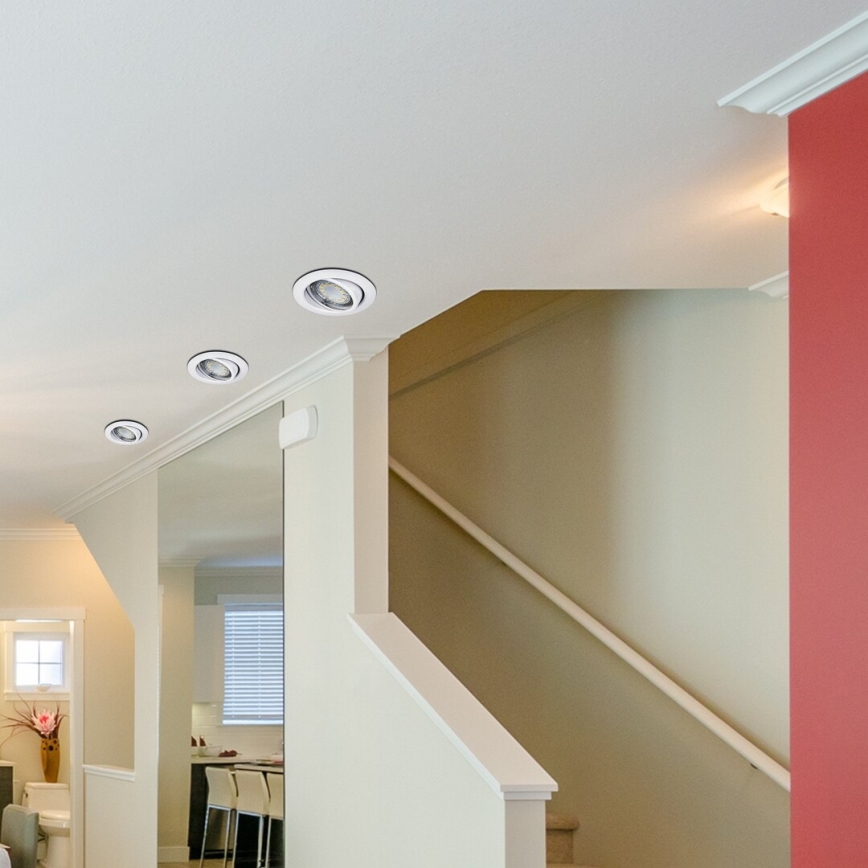 Rabalux - Комплект от 3 LED вградени осветителни тела, 1x GU10/3W/230V, IP40