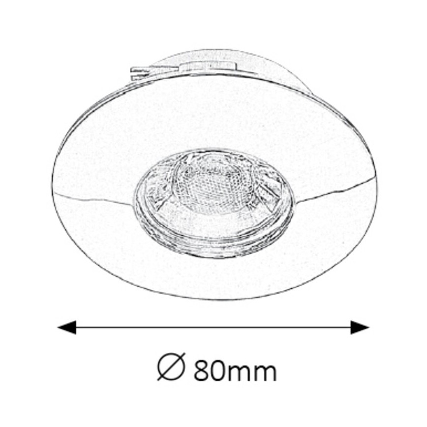 Rabalux - Комплект 3xLED За баня Осветление за окачен таван 3xLED/4W/230V IP44