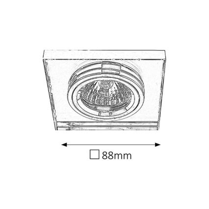 Rabalux - Осветление за окачен таван 1xGU5,3/50W/12V