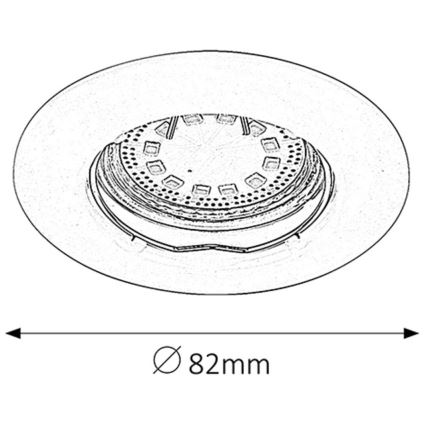 Rabalux - К-кт 3xLED Лампа за вграждане 3xGU10/3W/230V IP40