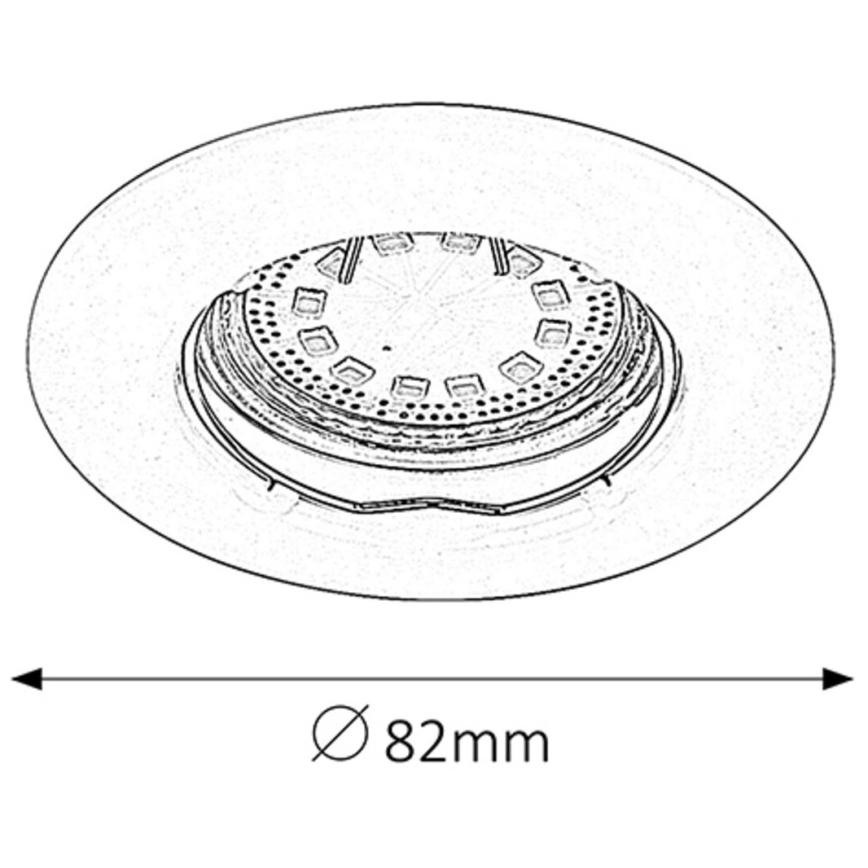 Rabalux - К-кт 3xLED Лампа за вграждане 3xGU10/3W/230V IP40
