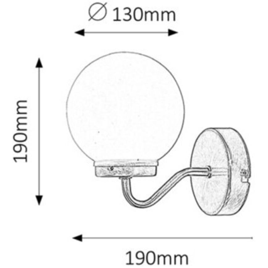 Rabalux - За баня Стенна лампа 1xE14/40W/230V IP44