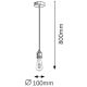 Rabalux - Висящи лампи E27/40W хром