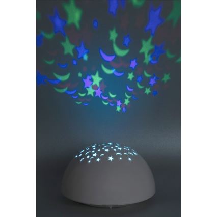 Rabalux - LED Нощна лампа RGB LED/0,5W/3xAA